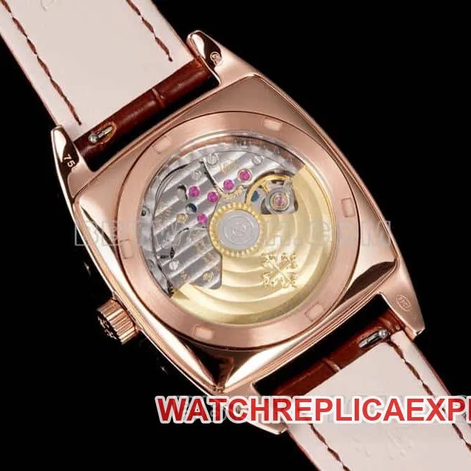 TW factory Patek Philippe complicated function timepiece 1:1top-tier silver white dialrose gold5135caseback live photo