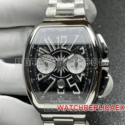 watch ABF factory Frank Muller V45black dial steel braceletside live photo
