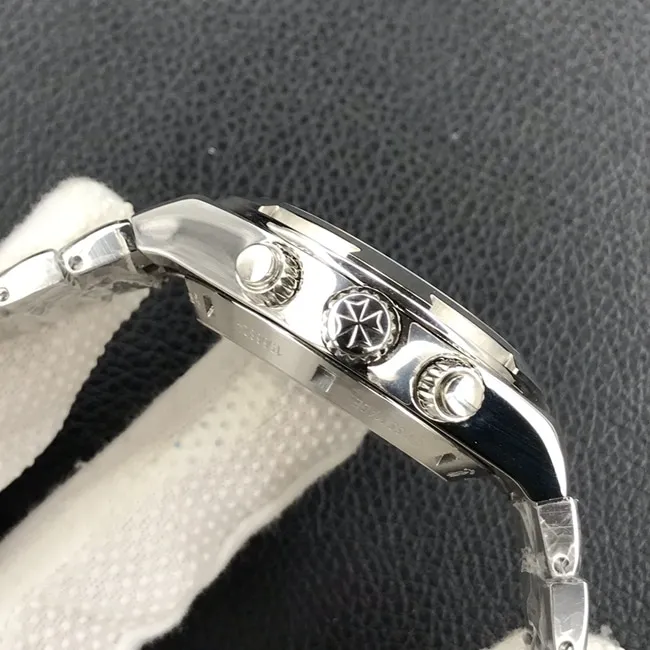 8F factory Vacheron Constantintop-tier watch men's blue dialsteel bracelet Across the World series 5500V mechanical watch clasp picture