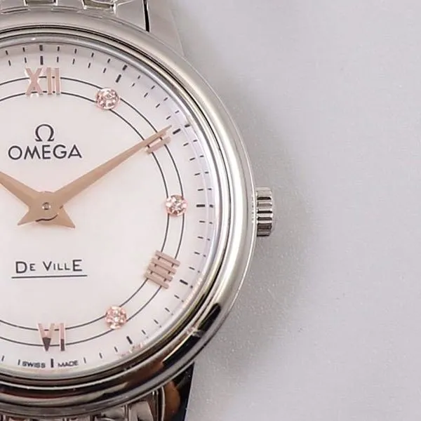 Omegasuper Diefei ladies' watchquartz series watch 27.4mmblue dialclasp picture