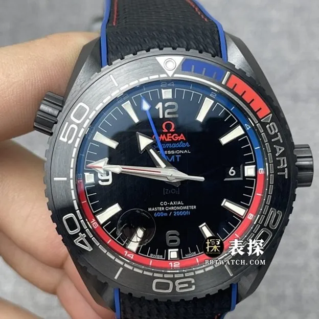 VS FactoryOmegaSeamastertop-tier 1:1super watch men's black dial deep sea black rubber model pictures and prices clasplive photos