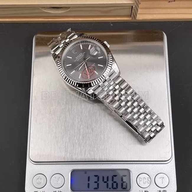 top-tier watch VS Factory log Rolex gray plate 3235 mechanical 41mm front live photo