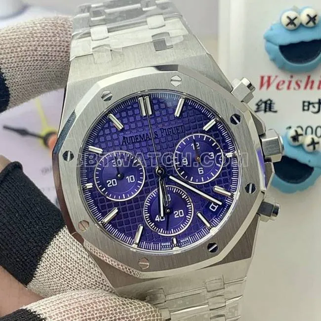 Watch Royal OakBLS Factory Audemars Piguet Purple Disc Mechanical 26420front live photo