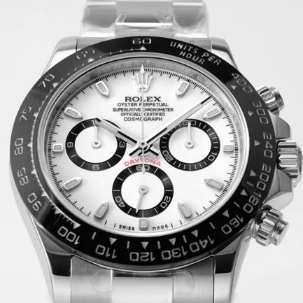 top-tier replicaRolex men's white dialsteel bracelet universe Daytona fully automatic movement watch back cover picture
