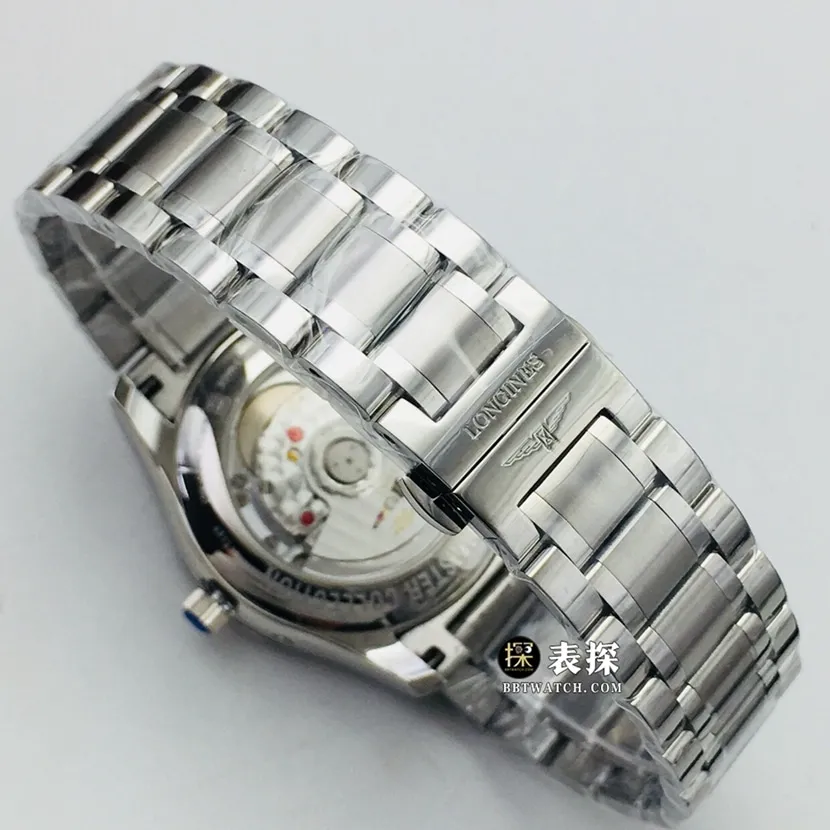 LG factory Longines watchmaking traditional top-tier watch men's white dialmoon phasesteel bracelet model pictures and prices clasplive photos