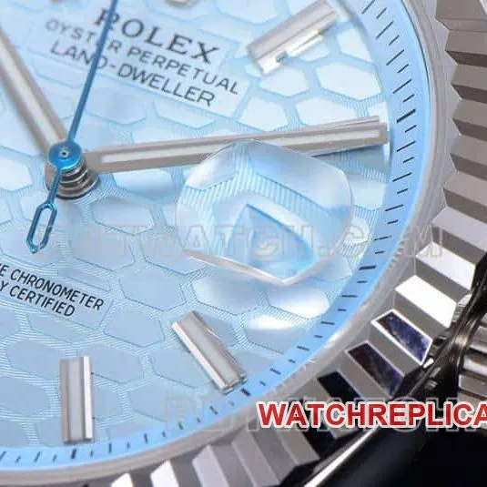 ES factory Rolex land type top-tier 1:1high-quality replicablue dial127236caseback live photo