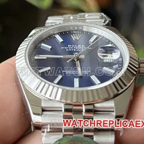 collectible watch ERF factory log Rolexblue dial3235 mechanical 41mmcaseback live photo