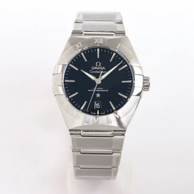 top-tiersuper cloneOmegaOR factory OEM new product 39mm Constellation series stainless steel watch front view