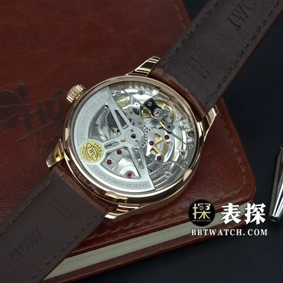 ZF FactoryIWC Portugal top-tier 1:1super watch men's rose gold white leather strap model pictures and prices overall live photos