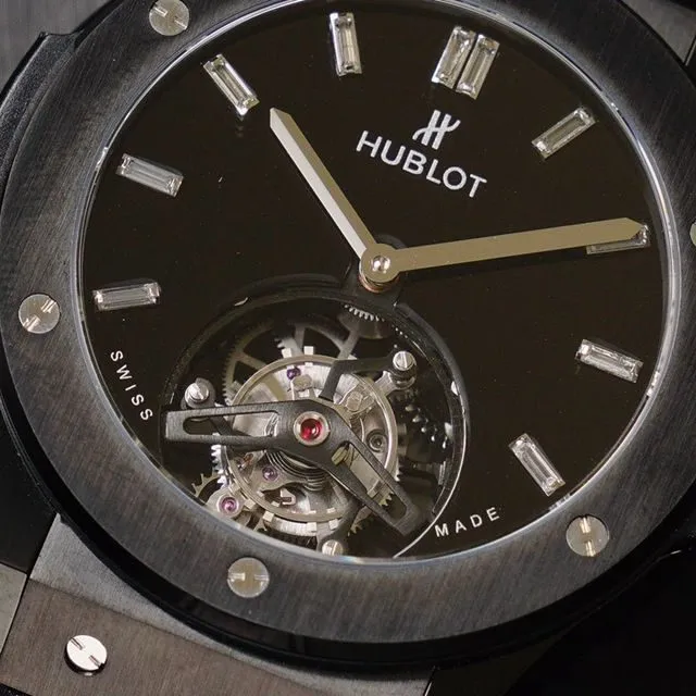 Hublotsuper watch (Hublot) classic fusion series tourbillon watch front view