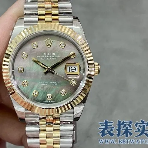 GMRolextop-tiersuper clonegreen dialDatejust41mm watch_how much_pictures_how is the workmanship clasp