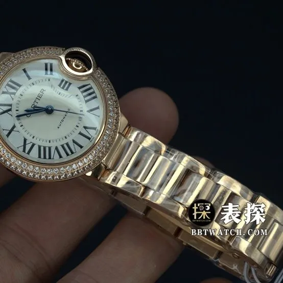 V6 factory Cartier blue balloon top-tier high-quality watch ladies white dial blue needle steel bracelet model pictures and prices braceletlive photos