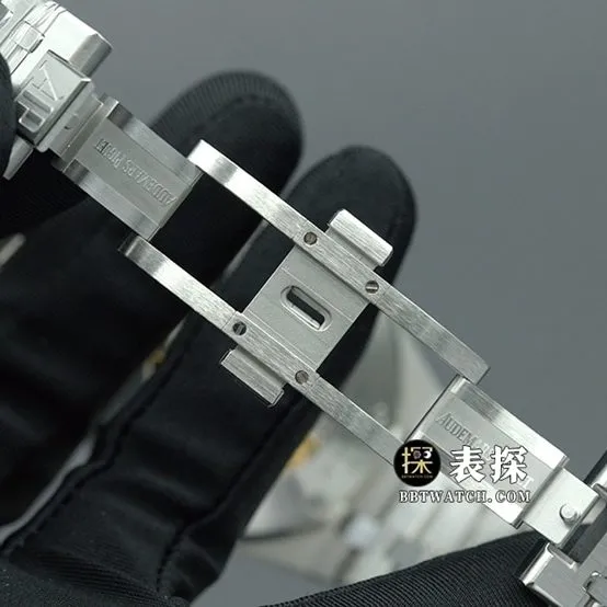 APS factory Audemars Piguet men's Royal Oak series watch black dialsteel bracelet model 15400ST.OO.1220ST.01clasplive photos