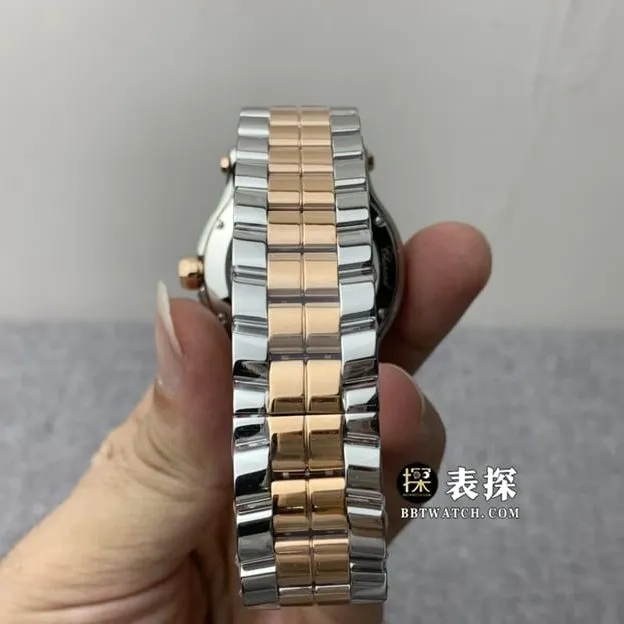 YF factory Chopard ladies happy diamond top-tier watch silver gray disc gold steel bracelet model pictures and prices braceletlive photos