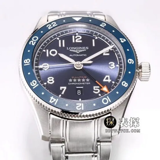 Pioneer Longines1:1replica watch blue dialsteel bracelet model L3.812.4.93.6side live photo