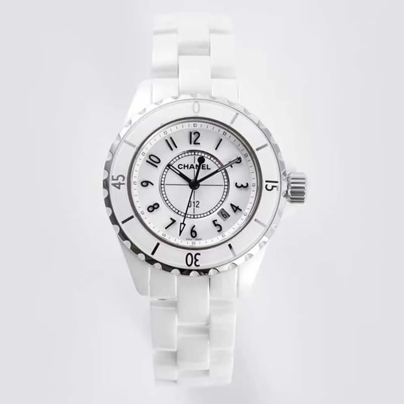 Chaneltop-tierhigh-quality watch J12 series ladies quartz watch front view