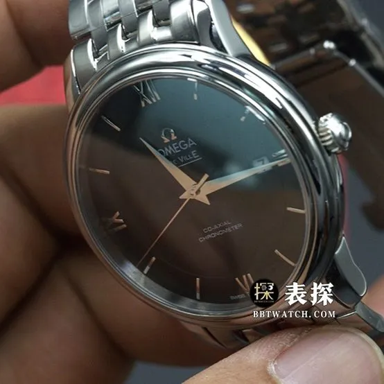 Omega Diefei watch men's black dialsteel bracelet picture and price front live photo