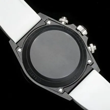 Rolextop-tier men's white dialrubber strap fully automatic movement watch side view