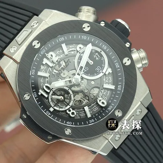 BBF Big Bang Hublot1:1replica watch hollow disc rubber model 421.NM.1170.RXbracelet picture