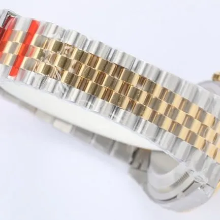 EW Factorytop-tier watch 2021 new Rolex Oyster Datejust36 series men's gold disc gold band mechanical watch side view
