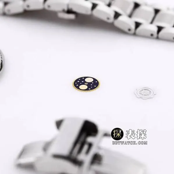LGS watchmaking traditional Longines1:1replica watch silver dial wheat grain moon phasesteel bracelet model L2.673.4.78.6 parts live photos