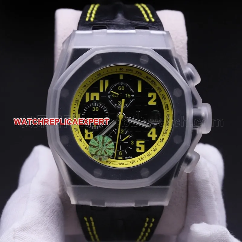 JF Audemars Piguet 26176FO Carbon Fiber 42mm Diameter 3126 Movement Men's Watch Review Front View