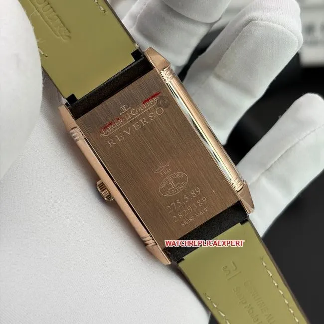 top-tier watch JJF factory Jaeger-LeCoultre flip watch burgundy dial 398256Jfront live photo