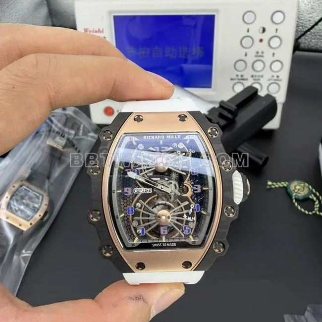 1:1replica watch RM factory Richard Milletourbillon mechanical RM 21-02side live photo