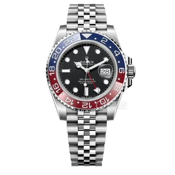 Factory C RolexGMT-Master type top-tier 1:1super cloneblack dialPepsi bezelm126710blro-0001clasplive photos