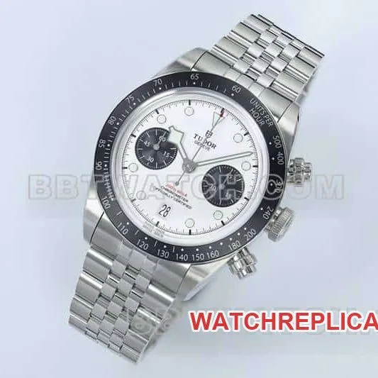 ZF FactoryTudor Biwan top-tier replicawhite dialchronographsteel bracelet model M79360clasplive photos