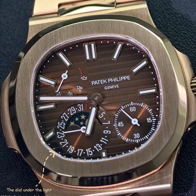 UMI factory Patek Philippe Nautilus5712 top-tier watch comparison Genuine difference front live photo