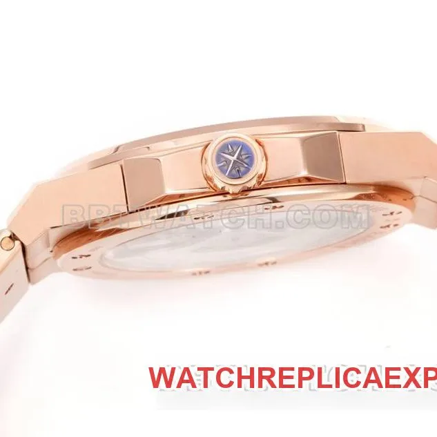 Chopard watch GH factory snow mountain proud wing 41mm rose gold plate sapphire crystal circle steel bracelet model side live photo