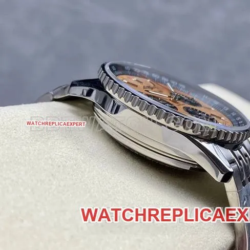 watch BreitlingBLS factory aviation chronograph copper plate steel bracelet model front live photo