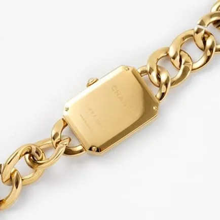 top-tier replicaChanel women's black dialsteel braceletPremiere watch series quartz watch detail shots