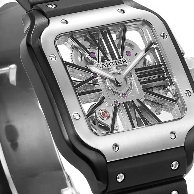 Cartier Santos WHSA0012 premium skeleton