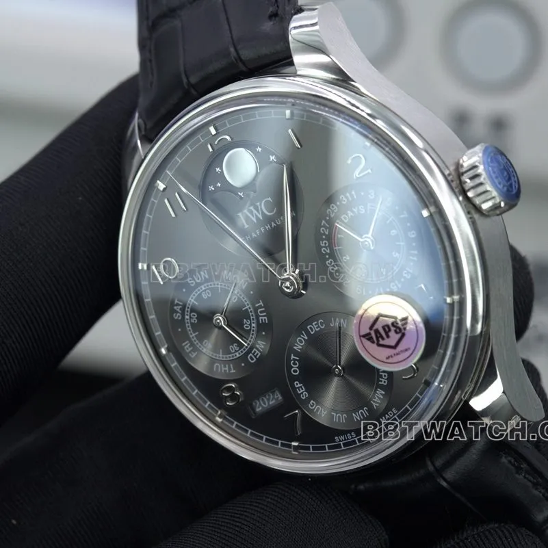 APSIWC Portuguese series perpetual calendar 1:1top-tier replicamoon phase watch clasp