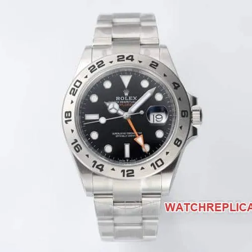 Clean Rolex Explorer super A black disk steel strap models 226570 strap real picture