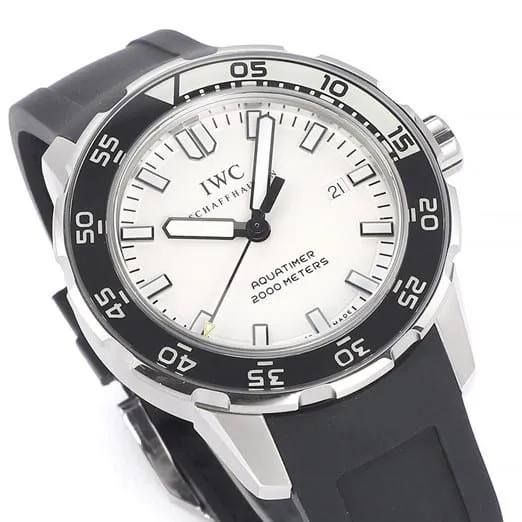 top-tier watch IWC ocean series white hour hand black rubber strap watch lume diagram