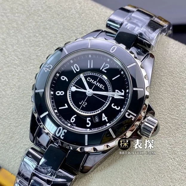 XF factory Chanel ladies J12super watch black dialsteel bracelet model pictures and prices side live photo