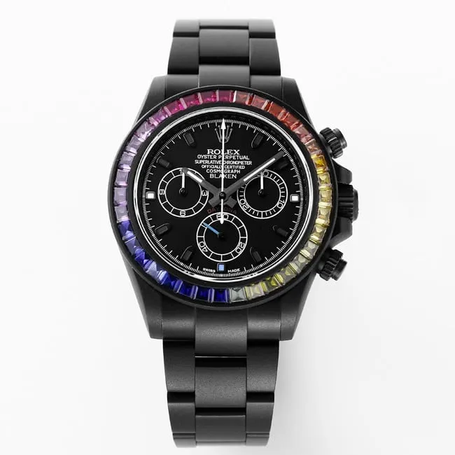Rolextop-tier watch men's black dialsteel bracelet fully automatic movement Daytona series watch movement picture