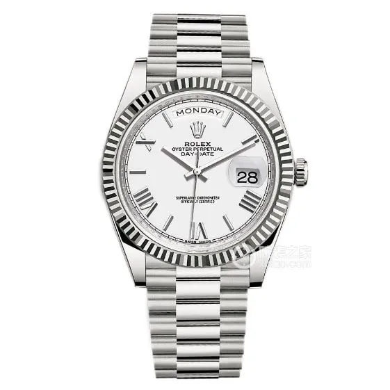 GM FactoryRolexDay-Date type 1:1super clonewhite dialm228239-0046front live photo