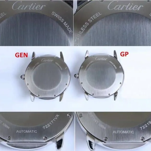 CartierRonde de Cartier series WSRN0002replica true and false comparison evaluation date display chart
