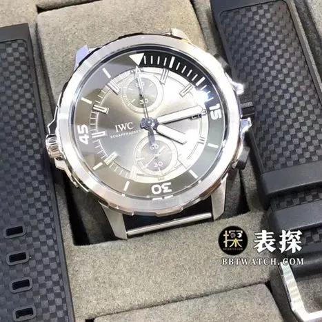 V6 factory IWC watch men's marine timepiece watch rock gray panda dial rubber model pictures and prices clasplive photos
