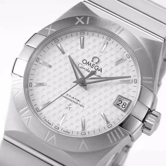 Omega super a watch temperament model vs constellation temperament model 8500 men's mechanical clasp picture