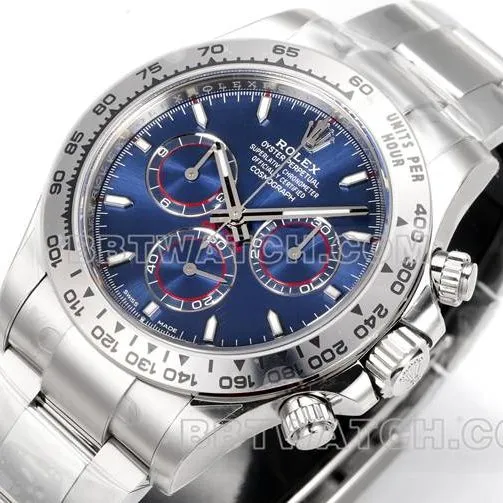 collectible watch JF factory DaytonaRolexblue dial4131 mechanical 40mm front live photo