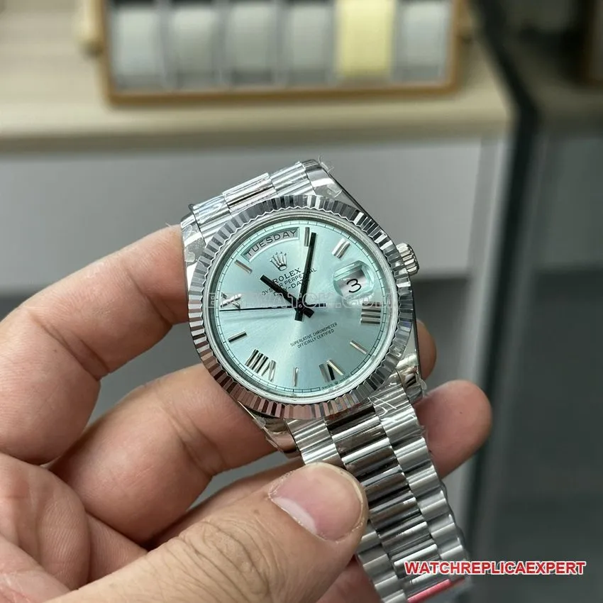 GM FactoryRolexDay-Date type top-tier 1:1super ice blue dialm228236-0018braceletlive photos