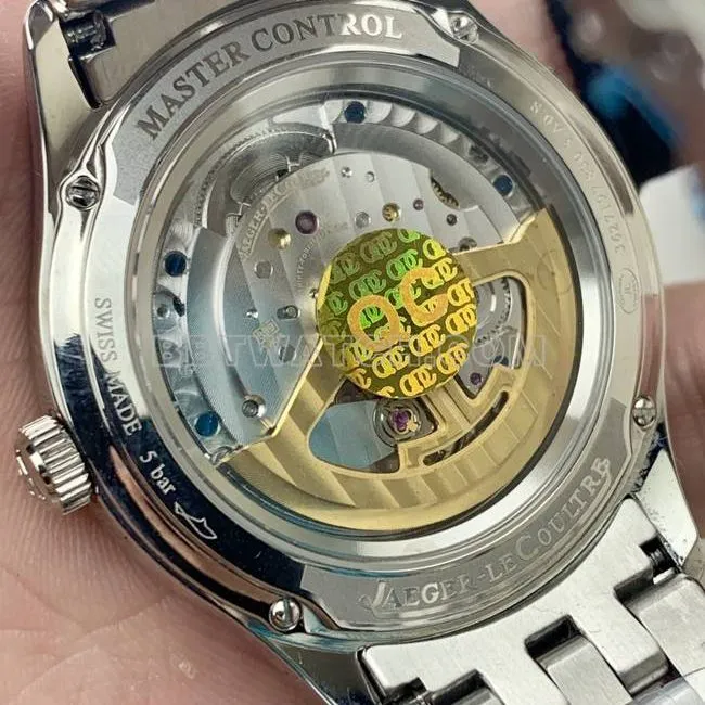 top-tier watch Jaeger-LeCoultreV9 Factory master silver dial899 mechanical caseback live photo