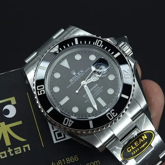 Factory C RolexBlack Submarinertop-tier watch 3235movement41mmceramic bezel port