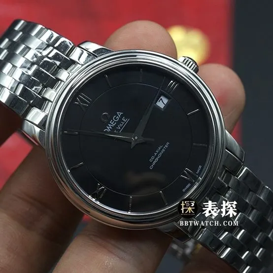 Omega Diefei watch men's black dialsteel bracelet picture and price front live photo
