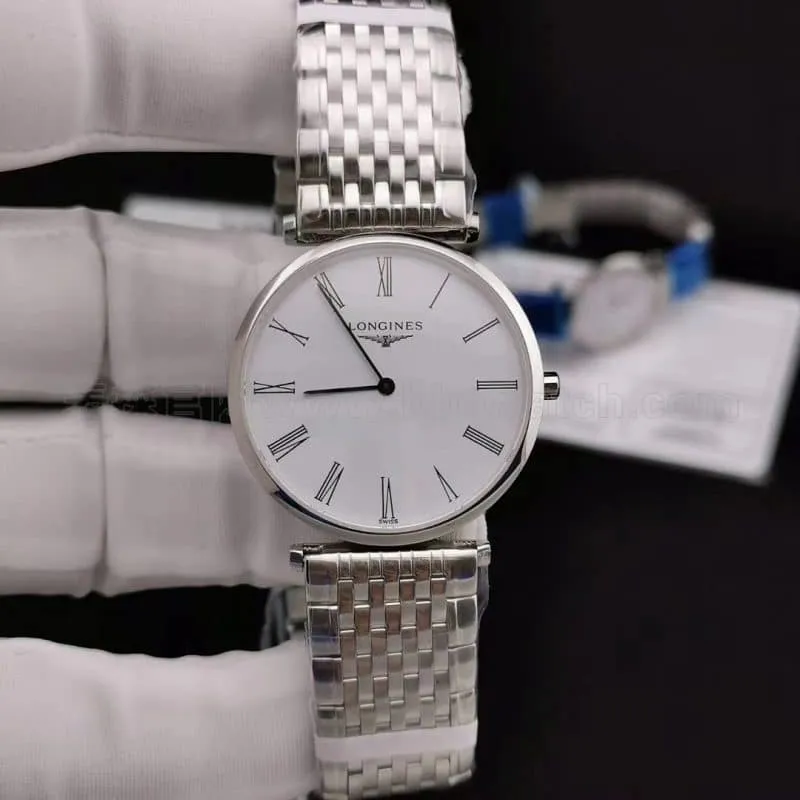 Longines Jialan series ultra-thin quartz watches for men and women watch review - elegant charm L4.755.4.11.6claspdetail shots